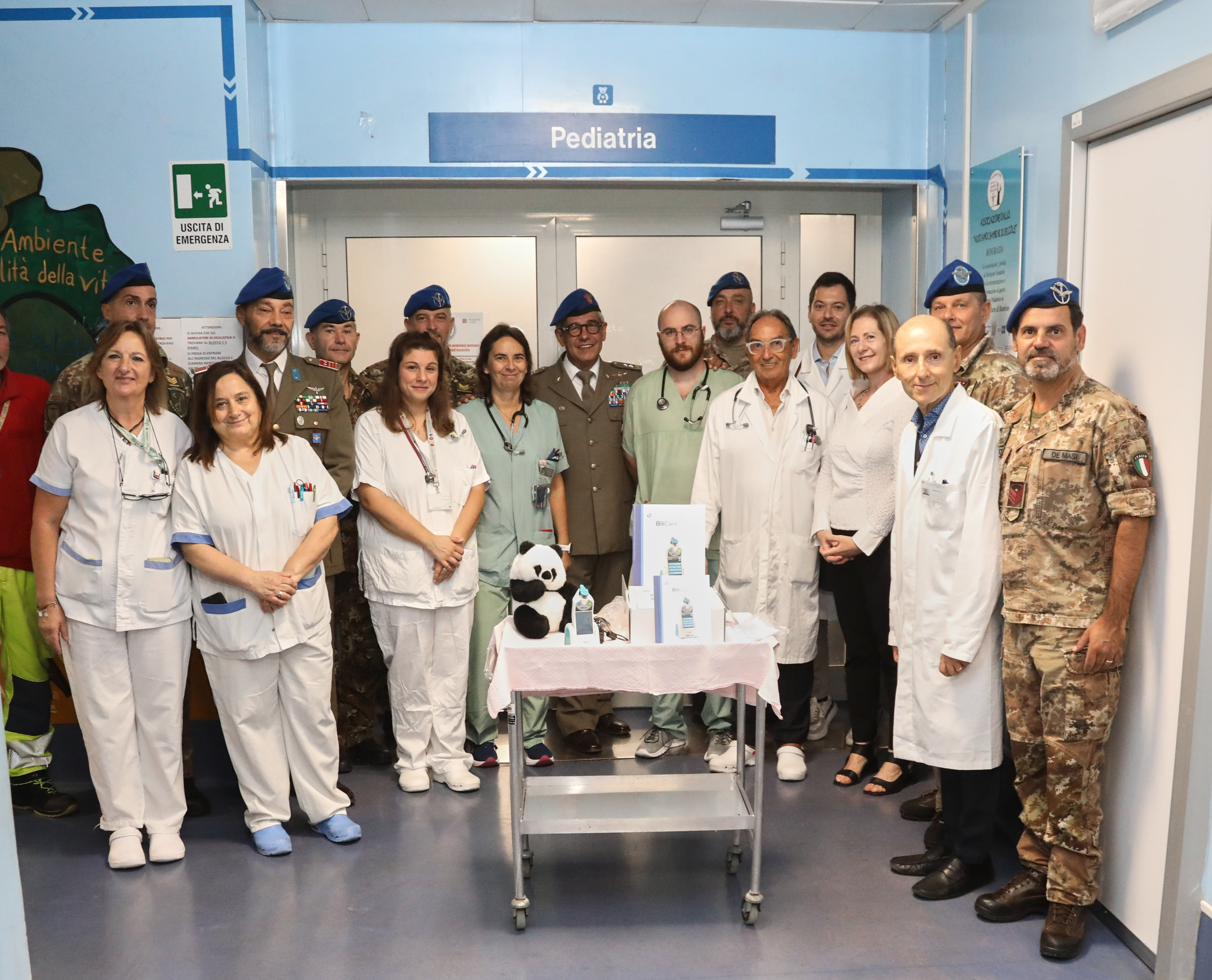 L’Aviazione dell’Esercito dona un bilirubinometro transcutaneo alla Pediatria dell’ospedale Santa Rosa